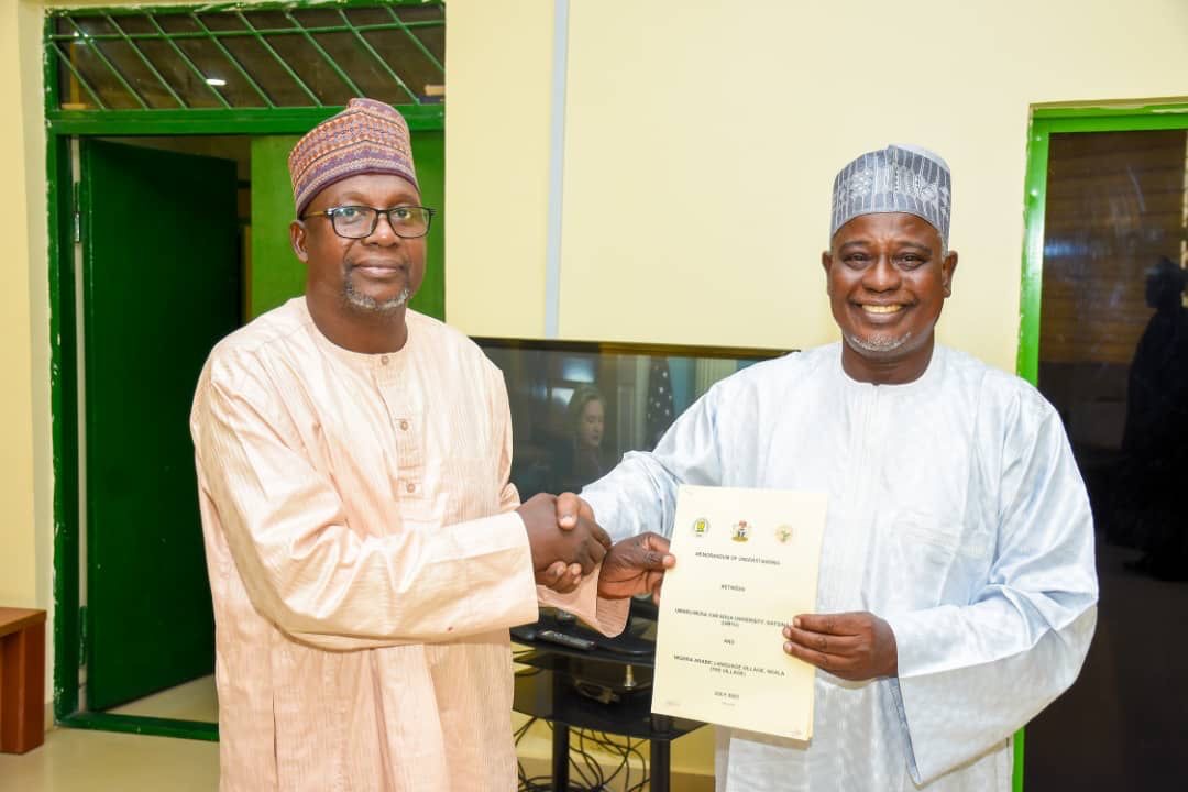 NALV Director Sign  MoU with Umaru Musa Yar'adua University 